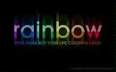 Rainbow text
